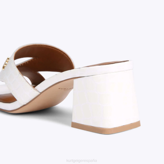 Kurt Geiger mujer bloque de odina de londres 2LPR436 | calzados blanco